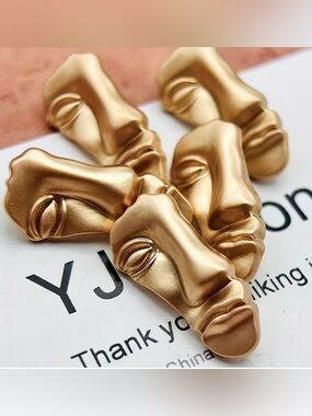 Schiaparelli Inspired mini size of face design buttons